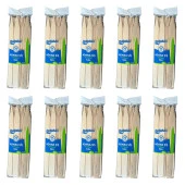 Dolphin Bambu Ahşap Adana Çöp Şiş - Boy : 24 Cm. / En : 2 Cm. - 25 Adetlik 10 Paket - 1