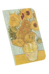 Retronote A4 Defter 4 - Van Gogh - Vase With Twelve Sunflowers, 1888 - Çizgisiz - 64 Sayfa-21x29,7Cm - 1