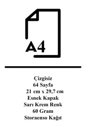 Retronote A4 Defter 6 Hokusai Cuckoo and Azaleas 1834 Çizgisiz 64 Sayfa 21x29,7 cm - 3