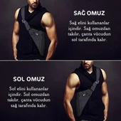 Lederax Sağ Omuz Askılı Çapraz Heybe Çanta - 10