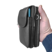 Lederax Hakiki Deri El, Omuz ve Bel Çantası Erkek Cüzdanı LD456 - 5