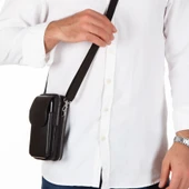 Lederax Hakiki Deri El, Omuz ve Bel Çantası Erkek Cüzdanı LD456 - 2