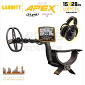 Garrett Ace Apex Dedektör Viper Başlıklı (15x28cm) MS-3 Z-LYNK Kablosuz Kulaklıklı - 1