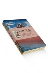 Hokusai 4'lü Defter Seti 2 - Mount Fuji Series Iı - Çizgisiz - 48 Sayfa - 10,5x14cm - 1