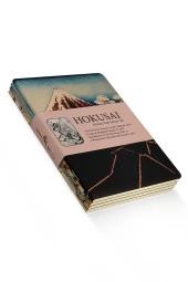 Hokusai 4'lü Defter Seti 3 - Mount Fuji Series Iıı - Çizgisiz - 48 Sayfa - 10,5x14cm - 1