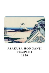 Hokusai 4'lü Defter Seti 2 - Mount Fuji Series Iı - Çizgisiz - 48 Sayfa - 10,5x14cm - 3