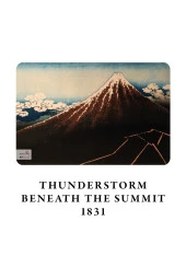 Hokusai 4'lü Defter Seti 3 - Mount Fuji Series Iıı - Çizgisiz - 48 Sayfa - 10,5x14cm - 4