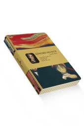 Edward Munch 4'lü Defter Seti - Anxiety Series - Çizgisiz - 64 Sayfa - 14x21cm - 1