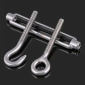 Çelik Kanca Yük Halat Gerdirme Galvenizli Paslanmaz M6 thumbnail 4