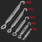 Çelik Kanca Yük Halat Gerdirme Galvenizli Paslanmaz M10 thumbnail 5