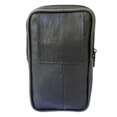 Lederax Hakiki Deri Telefon Bölmeli Kemer Çantası 3 Bölmeli Dikey thumbnail 5