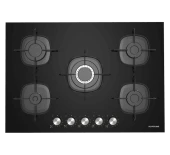 Silverline CS5622B01 Siyah Cam Ankastre Ocak - 1