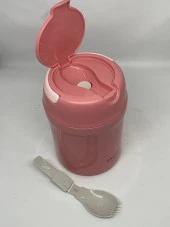 SHOTAY ST-8123 Vacuum Bottle Yemek Kutusu 650 ml Pembe thumbnail 3