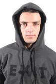 Erkek Exıt Kanguru Füme Kapüşonlu Sweatshirt 906 - 3