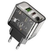 HOCO N34 PD20W+QC3.0 USB+Type-C Giriş Hızlı Şarj Adaptörü - 2