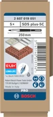 Bosch Sivri Keski SDS-Plus Longlife 250 mm 5'li - 1