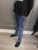 Erkek Çocuk Denim Buz Mavi Kot Pantolon 2024 - 1