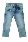 Booss Erkek Çocuk Slim Buz Mavi Kot Pantolon 2808 - 2