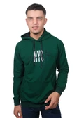 Erkek Nyc Nefti Yeşil Kapüşonlu Sweatshirt 228 - 1