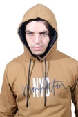 Erkek Nyc Kahve Köpüğü Kapüşonlu Sweatshirt 225 - 2