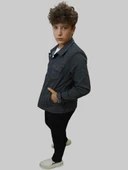 Erkek Gri Kot Ceket thumbnail 4