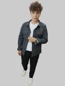 Erkek Gri Kot Ceket thumbnail 5