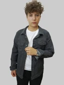 Erkek Gri Kot Ceket thumbnail 7