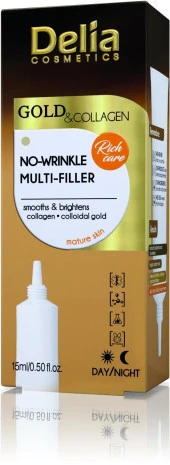 Delia Gold Collagen No-Wirinkle Multi Filer Kırışık Giderici Gündüz Gece Göz Çevresi Kremi 15 Ml - 1