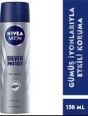 NIVEA Men Erkek Sprey Deodorant Silver Protect 150 ml, Ter Kokusuna Karşı 48 Saat Anti-perspirant thumbnail 1