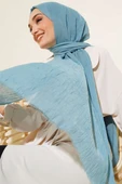 Organik Bambu Kraş Şal Turkuaz thumbnail 2