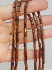 Hematit Taşı Dizi 3.5*6mm (48188) thumbnail 1