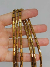 Hematit Taşı Dizi 3.5*6mm (48190) thumbnail 1