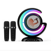 YS 110 RGB LED Işıklı Karaoke Mikrofonlu Taşınabilir Kablosuz Hoparlör - 6