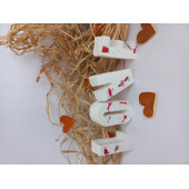 LOVE Yazısı Renkli Taşlı Dekoratif Obje thumbnail 1