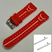 SMART KİDS AKILLI SAAT KORDONU UYUMLU SİLİKON KIRMIZI RENK - 20 MM thumbnail 1