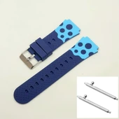 SMART KİDS AKILLI SAAT KORDONU UYUMLU SİLİKON LACİVERT RENK - 20 MM - 1