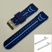 SMART KİDS AKILLI SAAT KORDONU UYUMLU SİLİKON LACİVERT RENK - 20 MM thumbnail 1