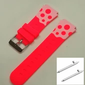 SMART KİDS AKILLI SAAT KORDONU UYUMLU SİLİKON PEMBE RENK - 20 MM - 1