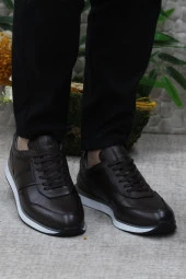 Mehmet Mete 1216 Kahve Casual Rahat Hakiki Deri Erkek Ayakkabı - 2