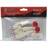 Captain 3567 Cracker Soft 10cm 18gr Levrek Turna Silikonu 3'lü Set Suni Yem Balık thumbnail 4