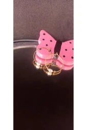 İnci Mode 24k Altın Kaplama Arpa Mayorka Dorikalı Tasarım Küpe thumbnail 2