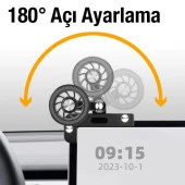 Coofbe Döner Başlıklı Güçlü Magnetik Magsafe Uyumlu Tesla Araç Tutucu İphone 12 13 14 Pro Max Tutucu thumbnail 2