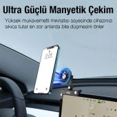 Coofbe Döner Başlıklı Güçlü Magnetik Magsafe Uyumlu Tesla Araç Tutucu İphone 12 13 14 Pro Max Tutucu thumbnail 3