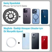 Coofbe Döner Başlıklı Güçlü Magnetik Magsafe Uyumlu Tesla Araç Tutucu İphone 12 13 14 Pro Max Tutucu thumbnail 5