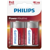 Philips Power Alkalin D Boy Pil 2 Li LR20P2B/05 - 1
