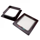 Kudi 4 Yollu Kedi Köpek Kapısı Kahverengi 22,5X22,5X10 thumbnail 2