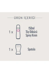 Professional Tüy Dökücü Krem Sprey Bacak&vücut Bölgesi Hassas Ciltler 150ml - 2