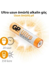 GP ULTRA 15AU-2VES12 ALKALİN KALEM PİL - 1