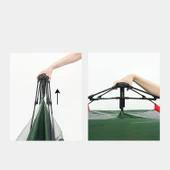 Yek Outdoor 4 Kişilik Tam Otomatik Tenteli Kamp Çadırı 240x240x160 - 10