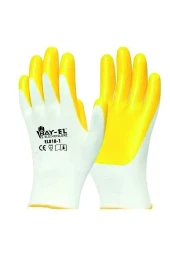 BAY-TEC ELDİVEN EKSTRA  10  (Beyaz - Sarı) - 1